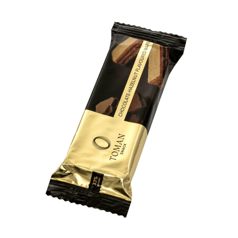 Csokoládé és mogyoró ízű töltelékkel töltött nápolyi