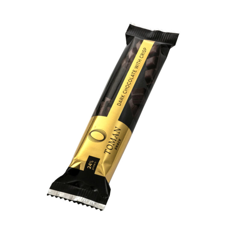 Ropogós étcsokoládé szelet