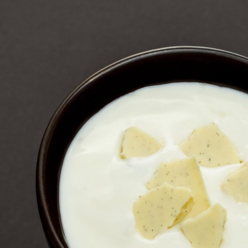 Fehércsokoládé ízű desszert