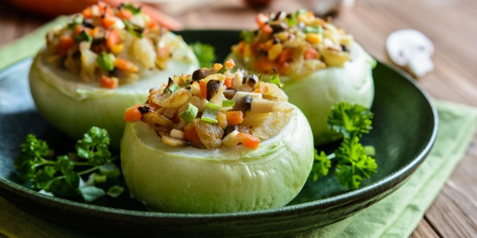 Diétás töltött karalábé