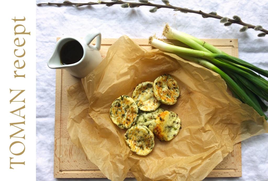 Zöldfűszeres túrós pogácsa