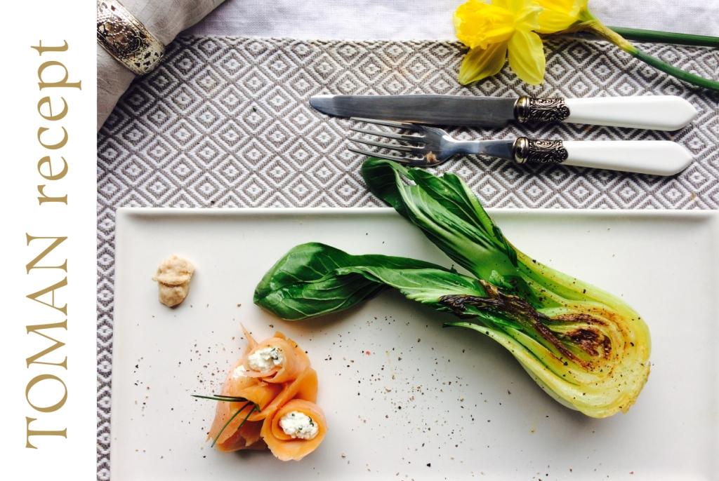 Töltött lazac recept