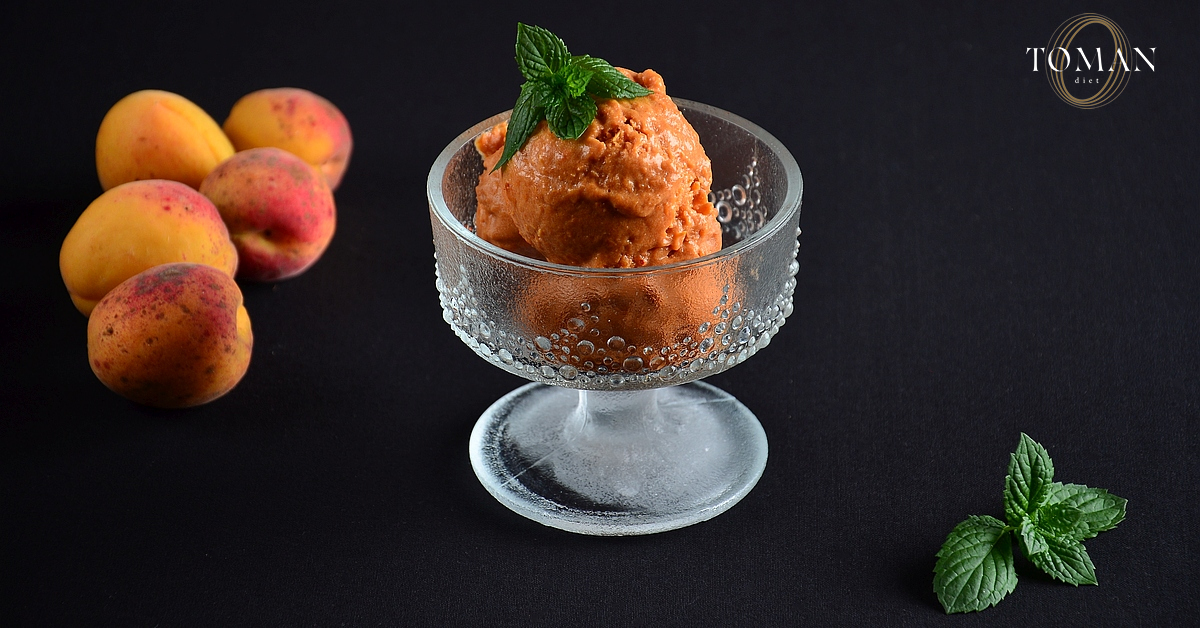 Diétás barackos fagyi