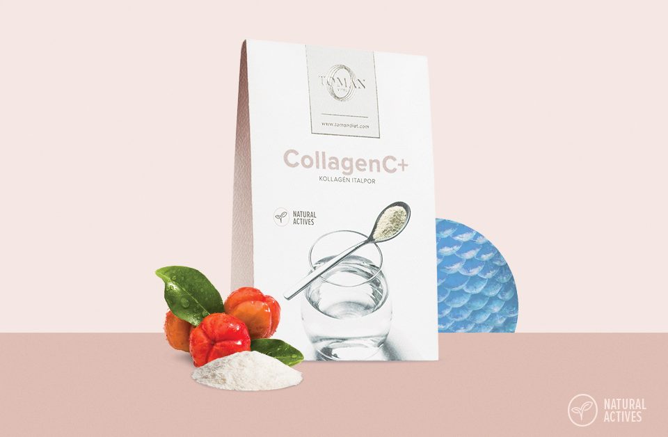 Kollagén tartalmú italpor