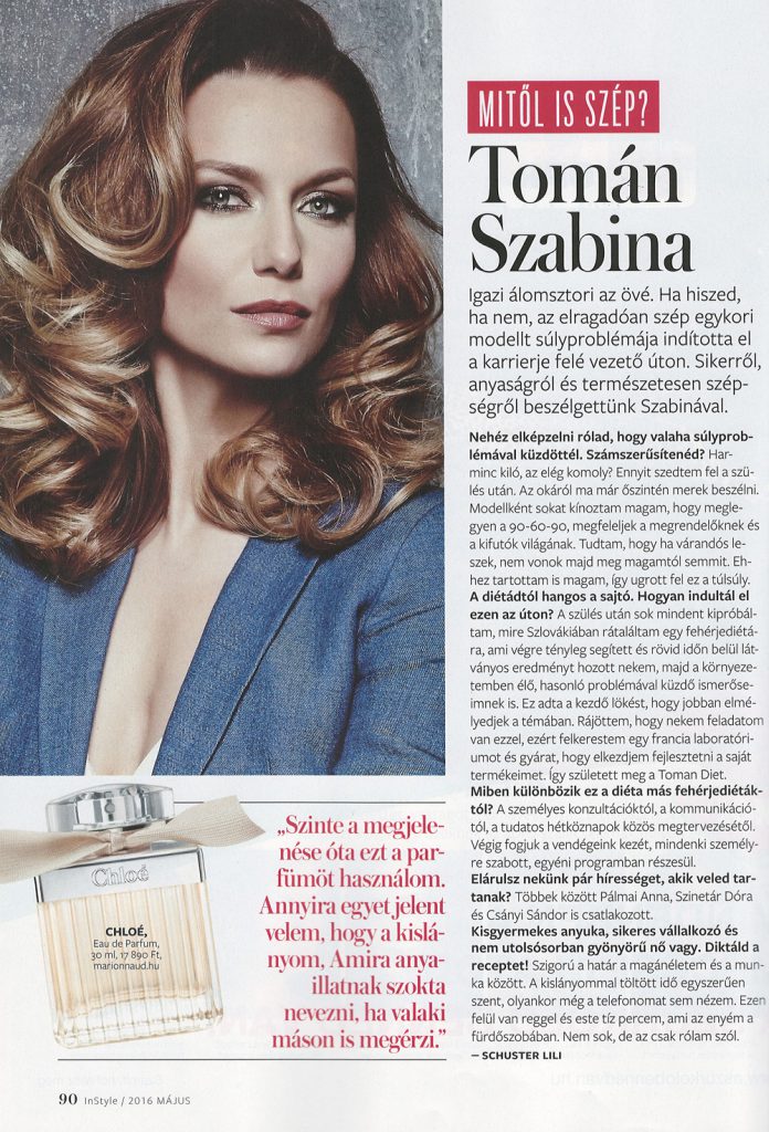 Tomán Szabina, InStyle