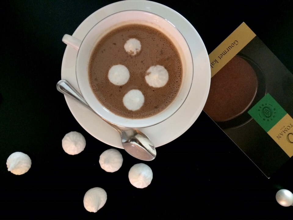 Gourmet kakaoital cukormentes habcsókkal