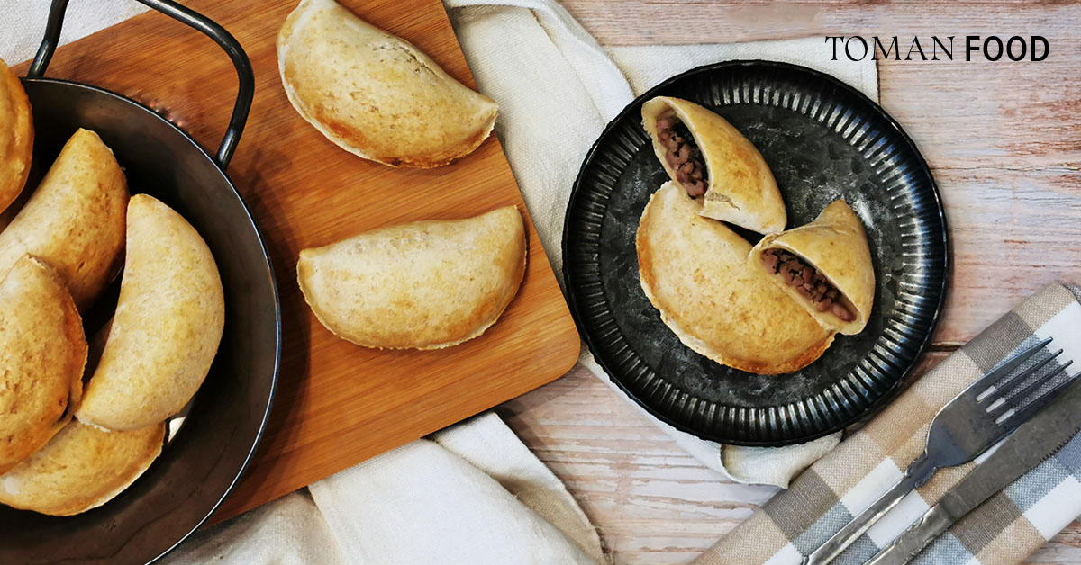 Gombás, spenótos, darált húsos pirog