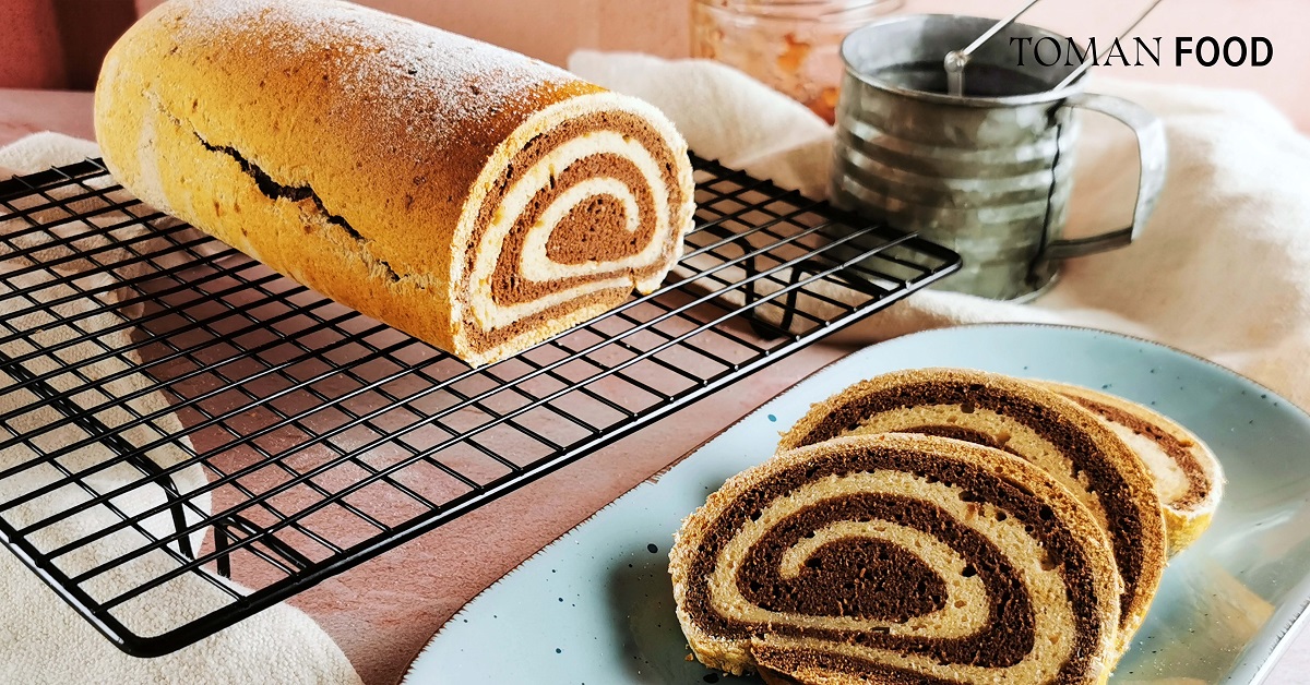 Vegán gluténmentes csíkos kalács Toman lisztből