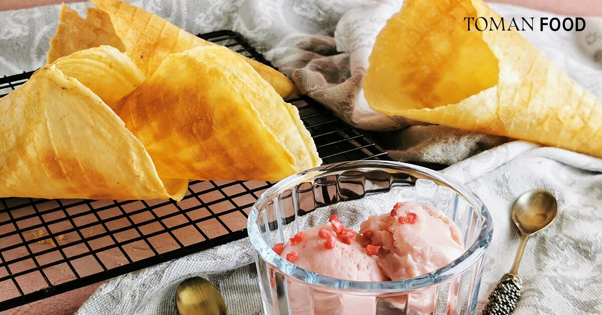 Gluténmentes fagyi tölcsér Toman lisztből