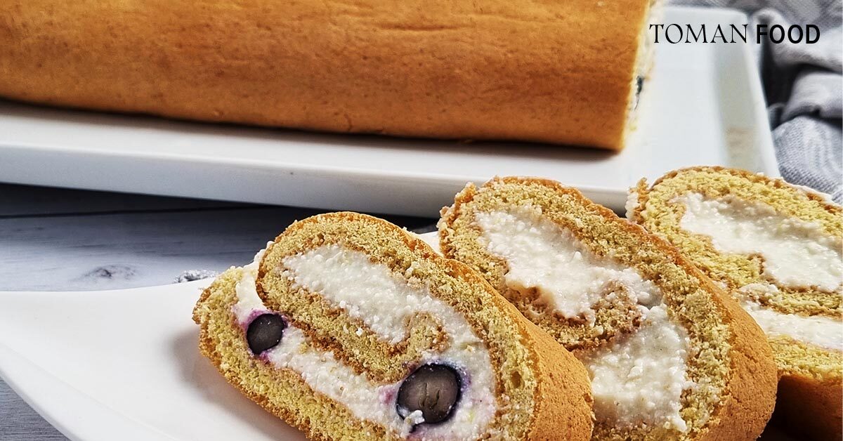 Gluténmentes túrós piskótatekercs Toman lisztből