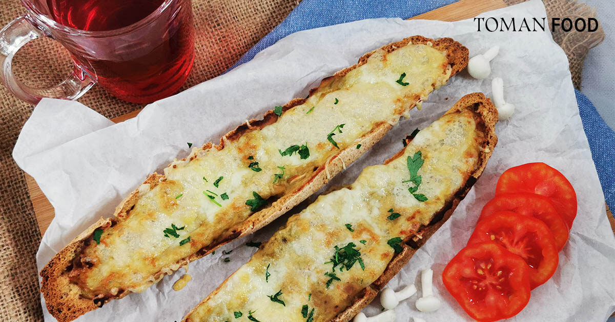 Gluténmentes retro, gombás melegszendvics