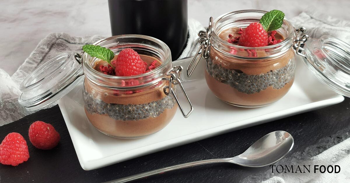 Marcipános vegán chia puding